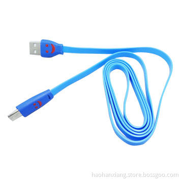 LED Smile Face USB Cable for Samsung/HTC/BlackBerry